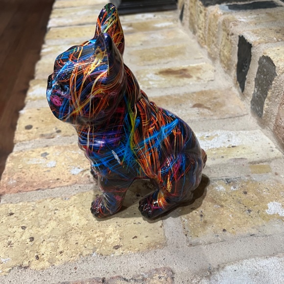 Ceramic Painted French Bulldog New in Box - Picture 2 of 2